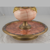 Exceptional Gilt-Bronze and Champlevé Enamel Egyptian Onyx Garniture Centerpiece